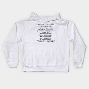 Friendship Promise Poem Kids Hoodie